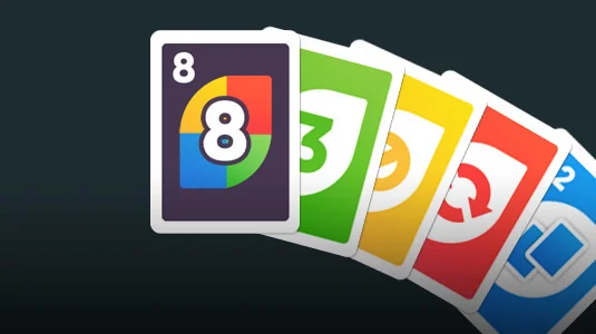 Jouez à Huit Fous, un jeu de cartes rapide où le but est d'être le premier à se débarrasser de toutes ses cartes. Utilisez des cartes spéciales pour renverser la situation en votre faveur.