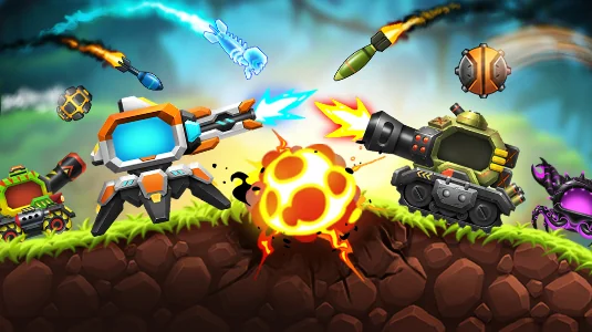 Enter the battlefield in Brawlbots, an action-packed game of tank warfare. Strategize with friends and dominate the arena with powerful bots.